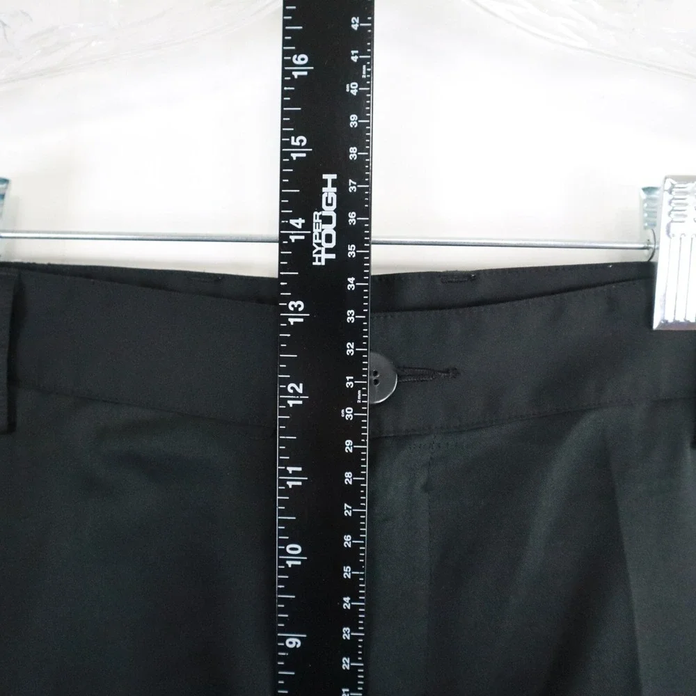 Adidas Golf Pants Mens 36x30 Climalite Performance Chino Slacks Flat Front Black